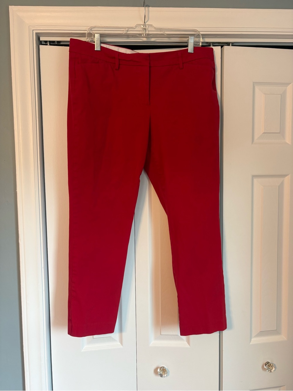 Worthington Red Ankle-Length Chinos